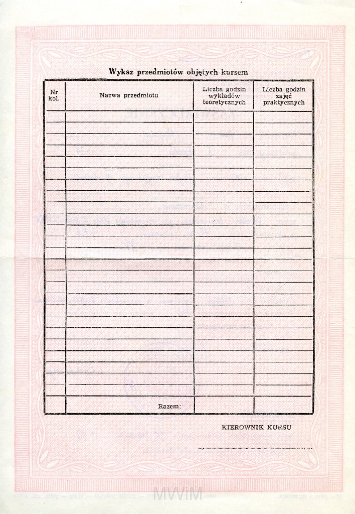 KKE 5856a.jpg - Dok. Zaświadczenie o ukończeniu kursu językowego (język rosyjski) wystawione przez Ośrodek Nauczania Języka Rosyjskiego przy Zarządzie Stołecznym T.P.P.R w Warszawie dla Jana Rogala, Warszawa, 16 VI 1977 r.